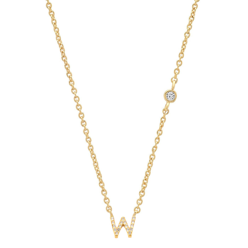 letter pendant necklace, view 13 - MRSLM