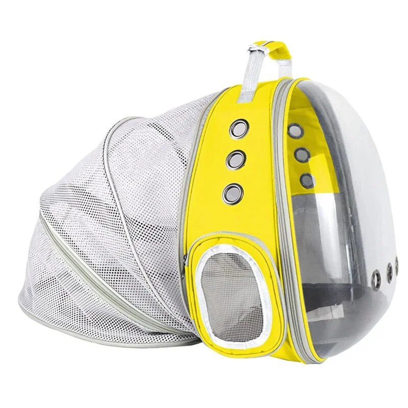 Expandable space capsule pet carrier backpack, view 2 - MRSLM