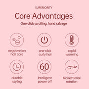 2-in-1 automatic hair curler and straightener, view 7 - MRSLM