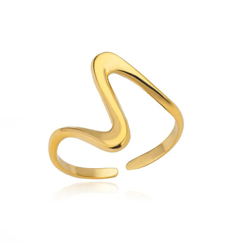 Stainless steel minimalist rings, view 5 - MRSLM
