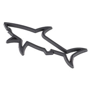 3D metal shark fish car emblem, view 3 - MRSLM