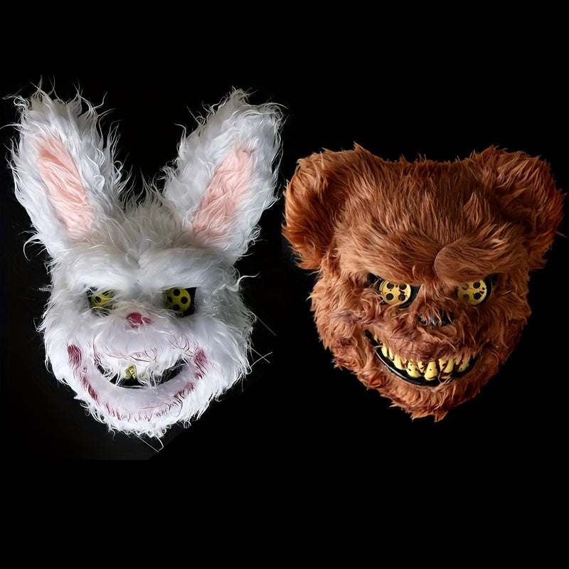 Halloween scary bear rabbit mask, view 2 - MRSLM