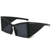 irregular semi-rimless sunglasses, view 2 - MRSLM