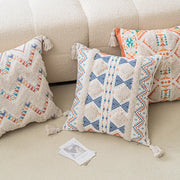 boho geometric tufted cushion cover, view 9 - MRSLM