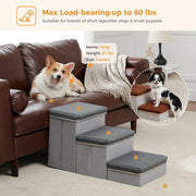 foldable 2-in-1 pet stairs, view 6 - MRSLM