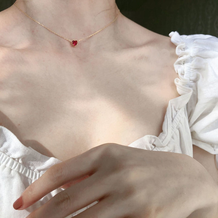 All-body S925 Silver Zircon Love Necklace