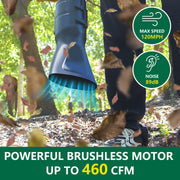 cordless leaf blower, view 3 - MRSLM