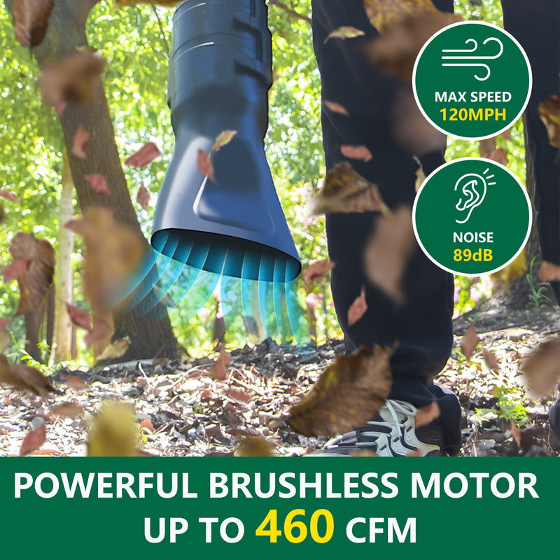 cordless leaf blower, view 3 - MRSLM