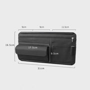 pu leather car sun visor organizer, view 9 - MRSLM