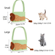 lion shaped pet carrier bag, view 6 - MRSLM