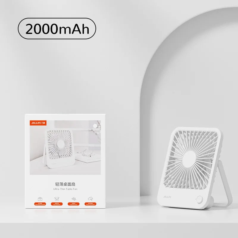 quiet foldable desk fan, view 2 - MRSLM