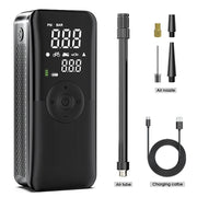 portable rechargeable air pump tire inflator, view 2 - MRSLM