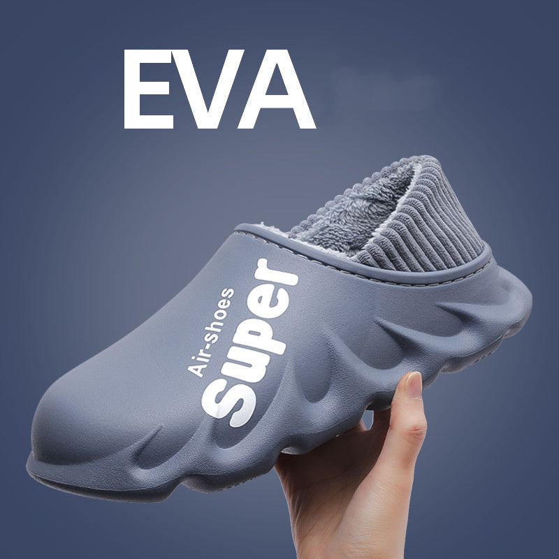 EVA waterproof plush home slippers, view 12 - MRSLM