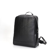 men's woven business casual travel backpack, view 4 - MRSLM