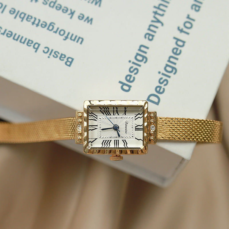 Women's rectangular Milan belt watch, view 3 - MRSLM