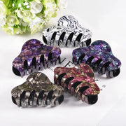 large floral acrylic hair clips, view 6 - MRSLM
