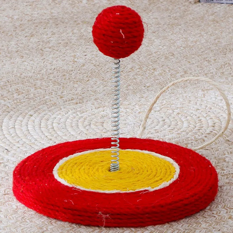 cat scratch board with sisal ball toy, view 11 - MRSLM