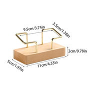 wooden business card holder, view 3 - MRSLM
