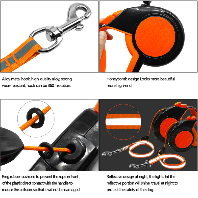 Retractable dog leash, view 5 - MRSLM