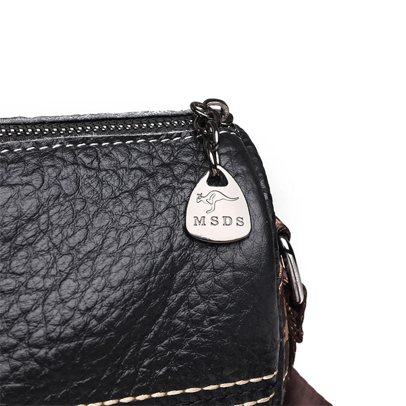 Genuine leather women's tote bag, view 15 - MRSLM