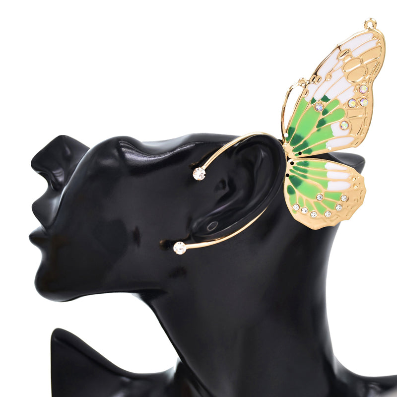 butterfly ear cuff earrings, view 7 - MRSLM