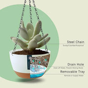 hanging flower pot set, view 4 - MRSLM