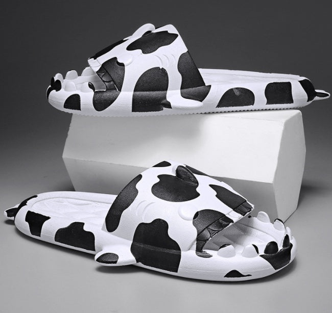 cute shark couple slide slippers, view 4 - MRSLM