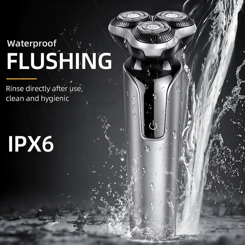 triple blade electric shaver, view 5 - MRSLM