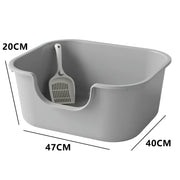 leak proof cat litter basin, view 2 - MRSLM