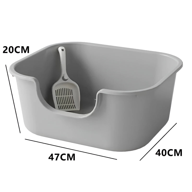 leak proof cat litter basin, view 2 - MRSLM