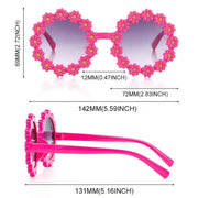 kids round daisy flower sunglasses, view 12 - MRSLM