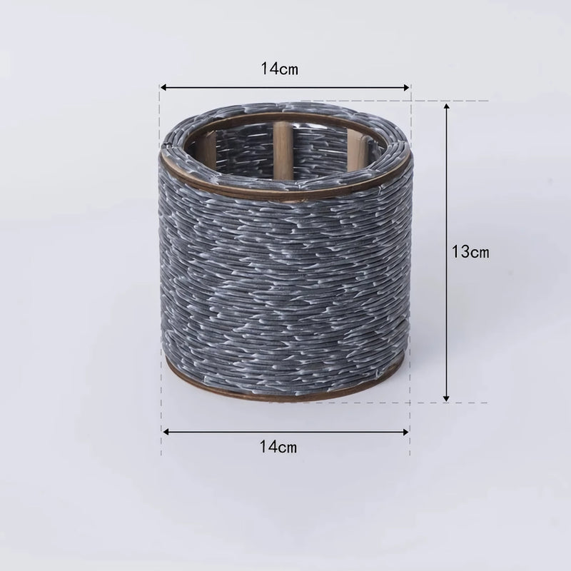 nordic imitation rattan flower pot, view 4 - MRSLM