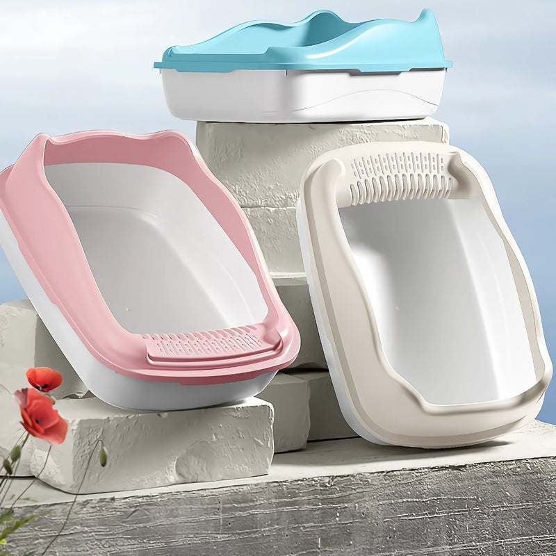 semi-closed cat litter box with scoop, view 10 - MRSLM