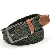 men's elastic braided stretch belt - MRSLM