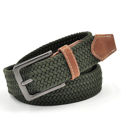 men's elastic braided stretch belt - MRSLM