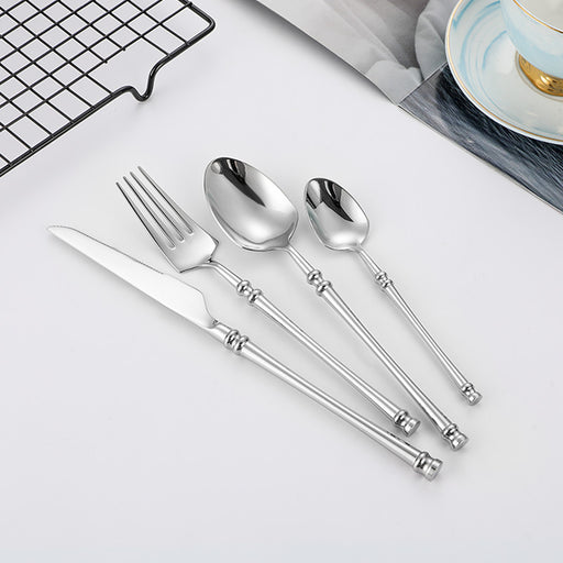 stainless steel western steak knife fork spoon set - MRSLM