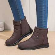 Women's warm lined flat snow boots, view 2 - MRSLM