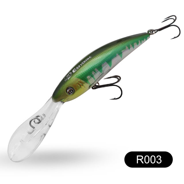 floating hard bait fishing lure, view 6 - MRSLM