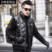 Men's stand collar duck down coat, view 10 - MRSLM