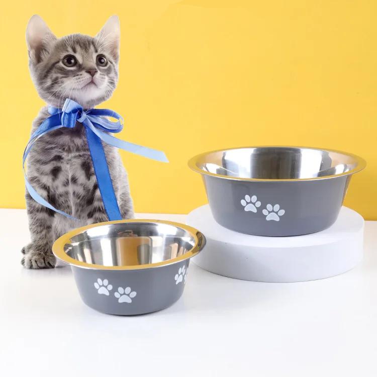 stainless steel non-slip dog bowl, view 5 - MRSLM