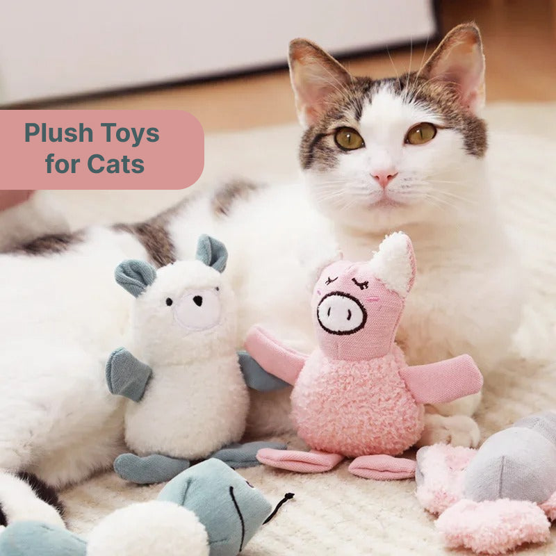 Plush caterpillar toy for cats, view 8 - MRSLM