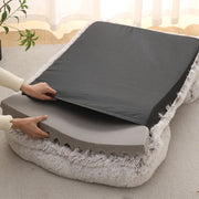 cozy winter plush dog bed, view 9 - MRSLM