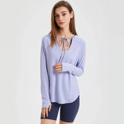 women's long sleeve UV protection yoga hoodie, view 10 - MRSLM