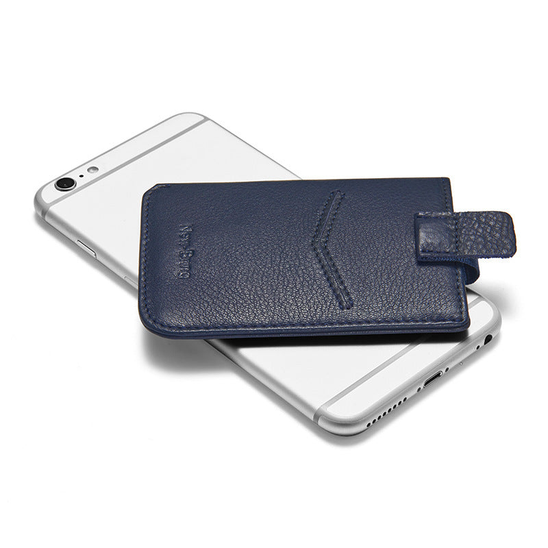 Leather card holder wallet, view 3 - MRSLM