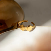 shell shaped opening ring, view 4 - MRSLM
