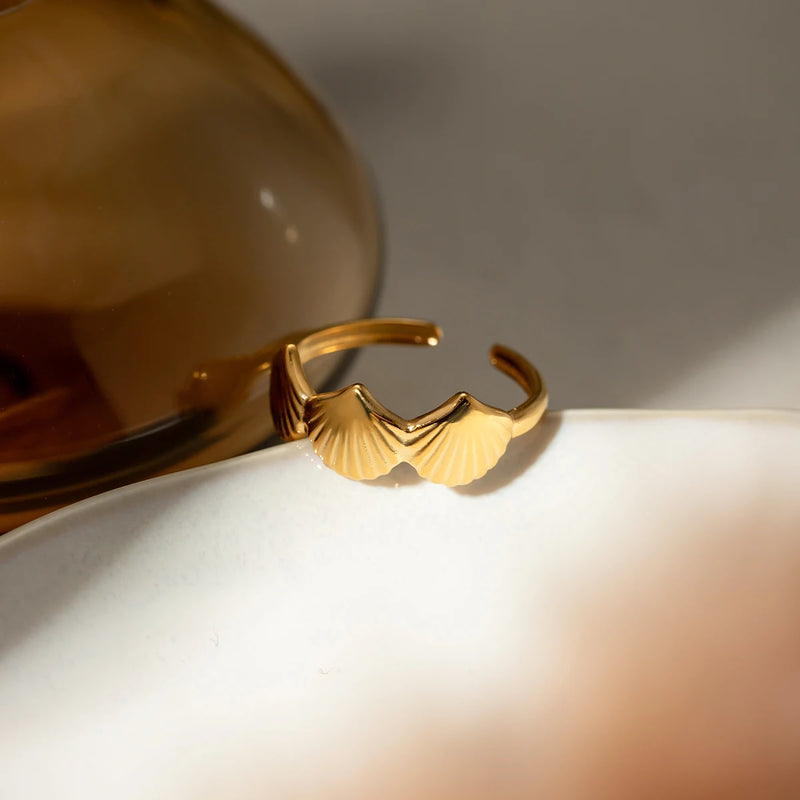 shell shaped opening ring, view 4 - MRSLM