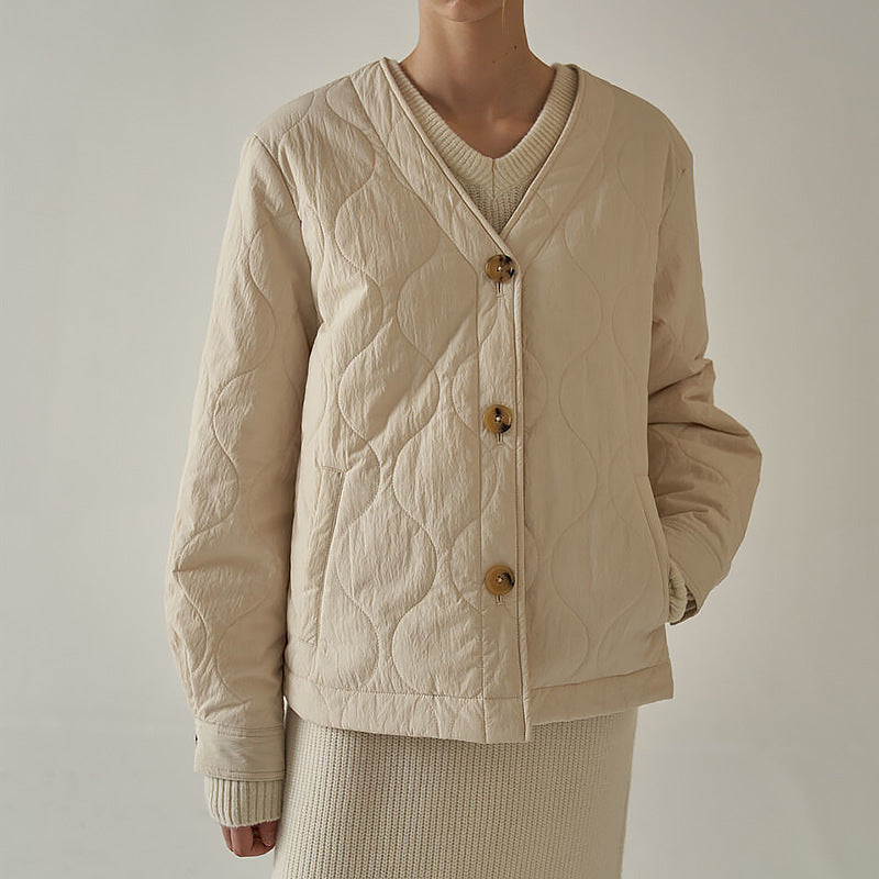 quilted women's winter jacket, view 2 - MRSLM