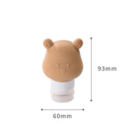 80ml silicone bear travel lotion bottle, view 7 - MRSLM