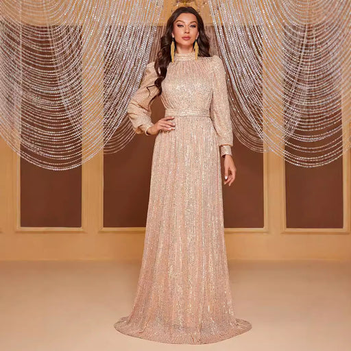 sequin evening long dress - MRSLM