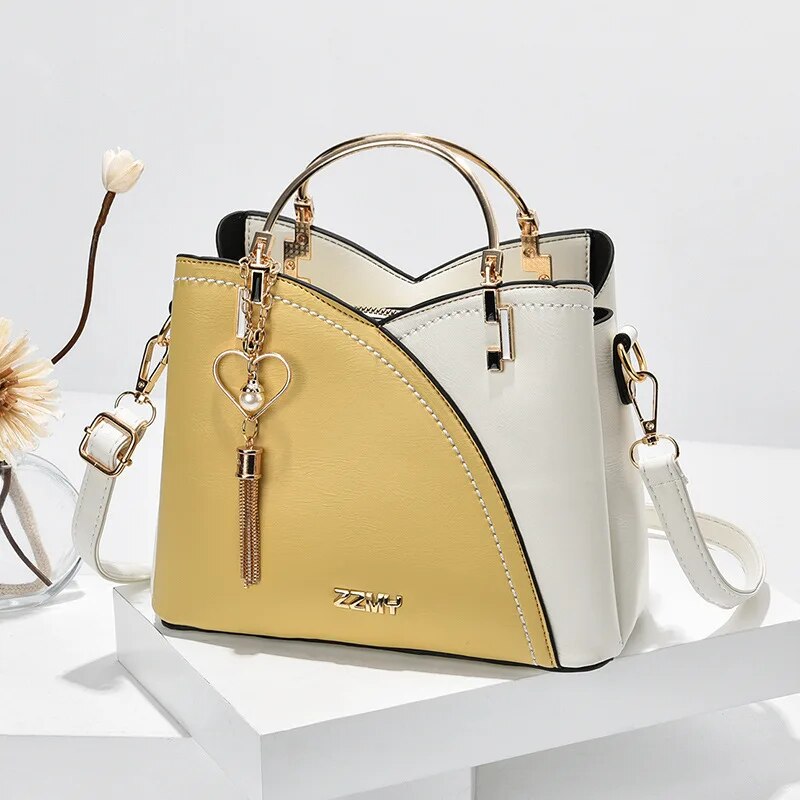 PU leather bucket crossbody bag, view 7 - MRSLM